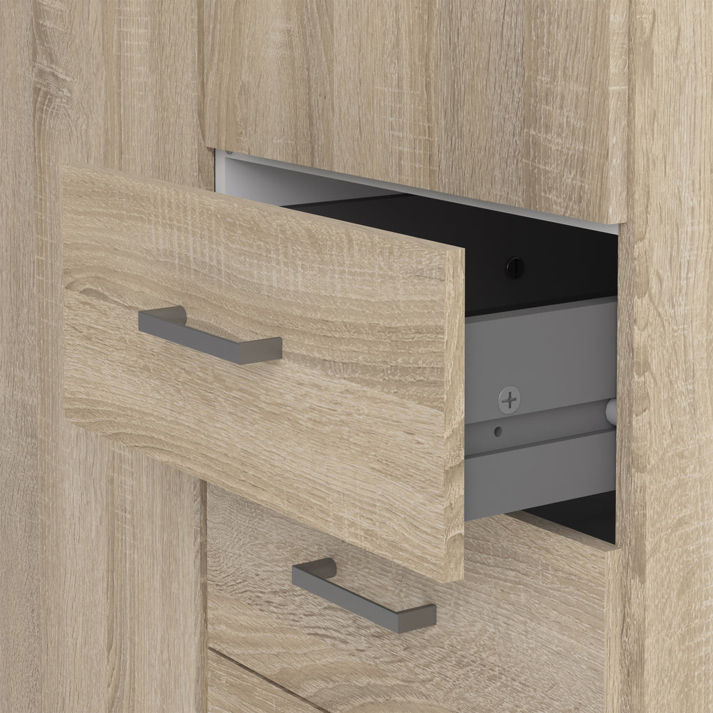 Jupiter Wardrobe 2 Doors 3 Drawers in Oak 2000