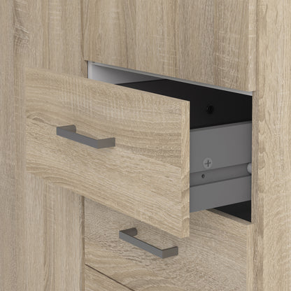 Jupiter Wardrobe 2 Doors 3 Drawers in Oak 2000