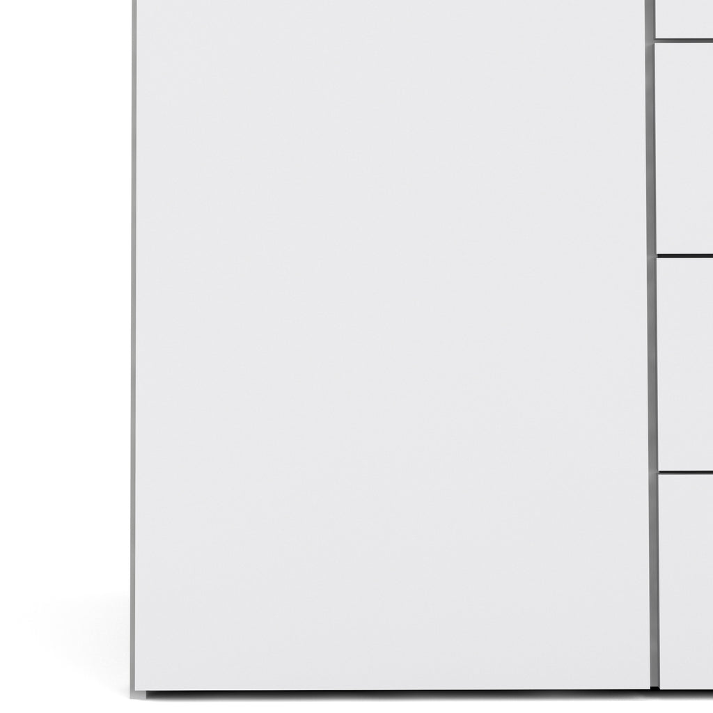 Jupiter Wardrobe 2 Doors 3 Drawers White 1750