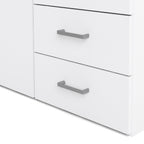 Jupiter Wardrobe 2 Doors 3 Drawers White 1750