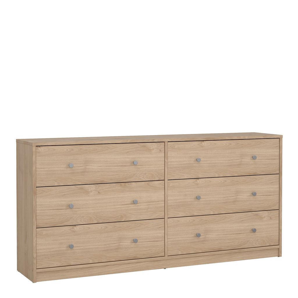 Martha Chest of 6 Drawers (3+3) in Jackson Hickory Oak