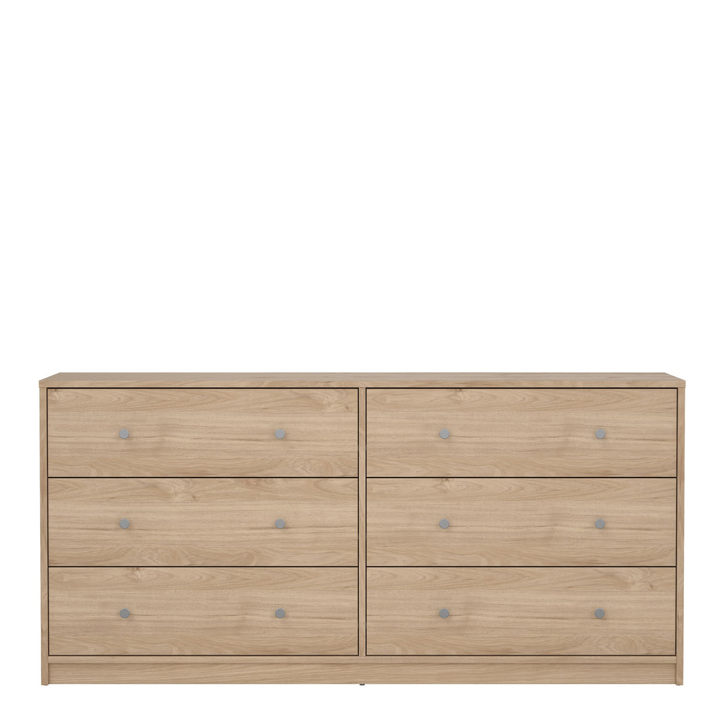 Martha Chest of 6 Drawers (3+3) in Jackson Hickory Oak