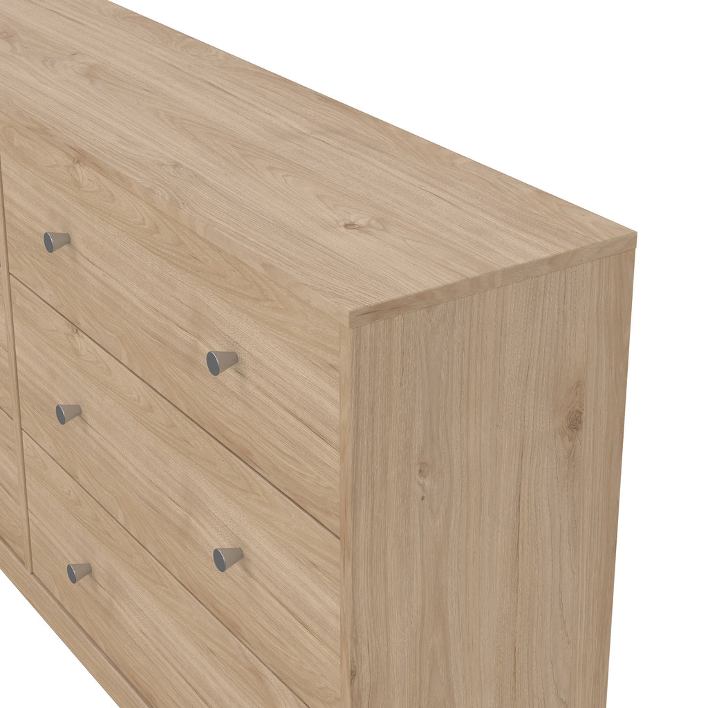 Martha Chest of 6 Drawers (3+3) in Jackson Hickory Oak