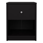 Martha Bedside 1 Drawer in Black