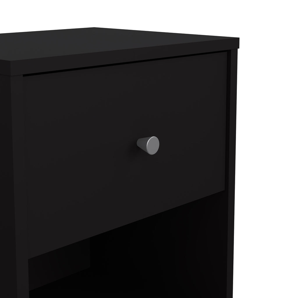 Martha Bedside 1 Drawer in Black