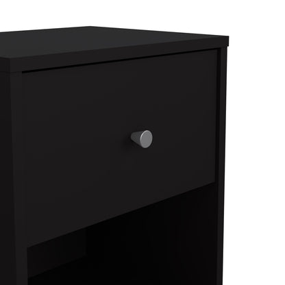 Martha Bedside 1 Drawer in Black