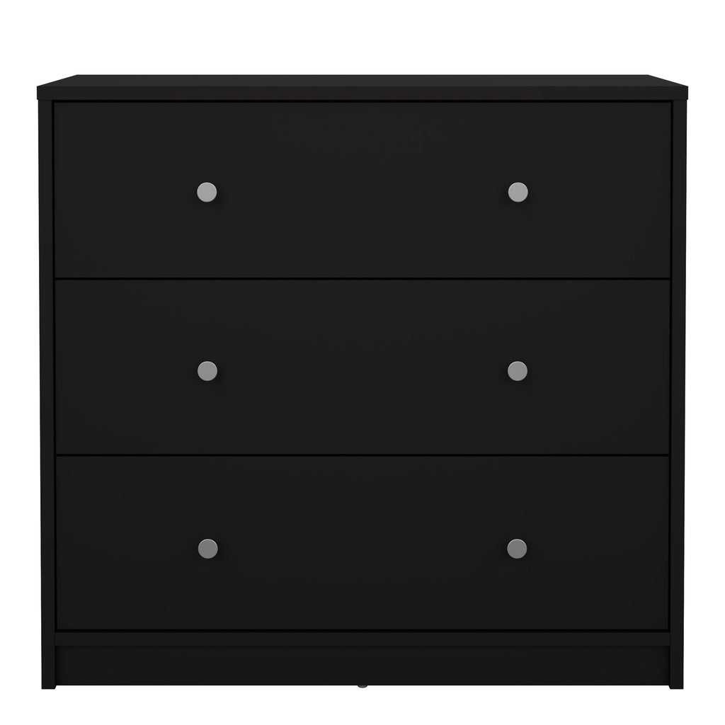 Martha Chest of 3 Drawers in Black