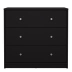 Martha Chest of 3 Drawers in Black