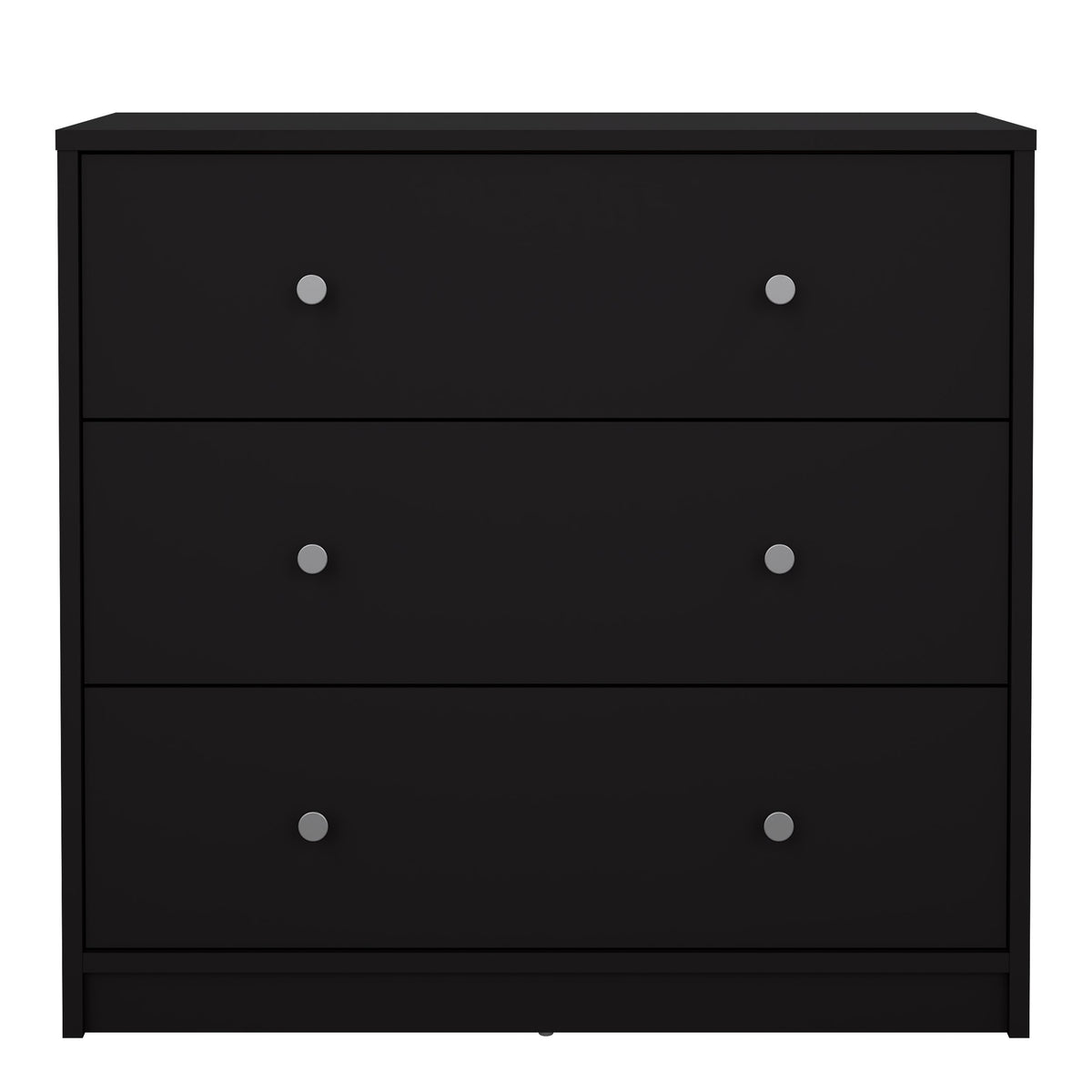 Martha Chest of 3 Drawers in Black