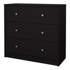 Martha Chest of 3 Drawers in Black