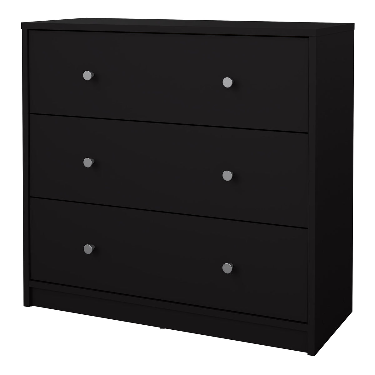 Martha Chest of 3 Drawers in Black