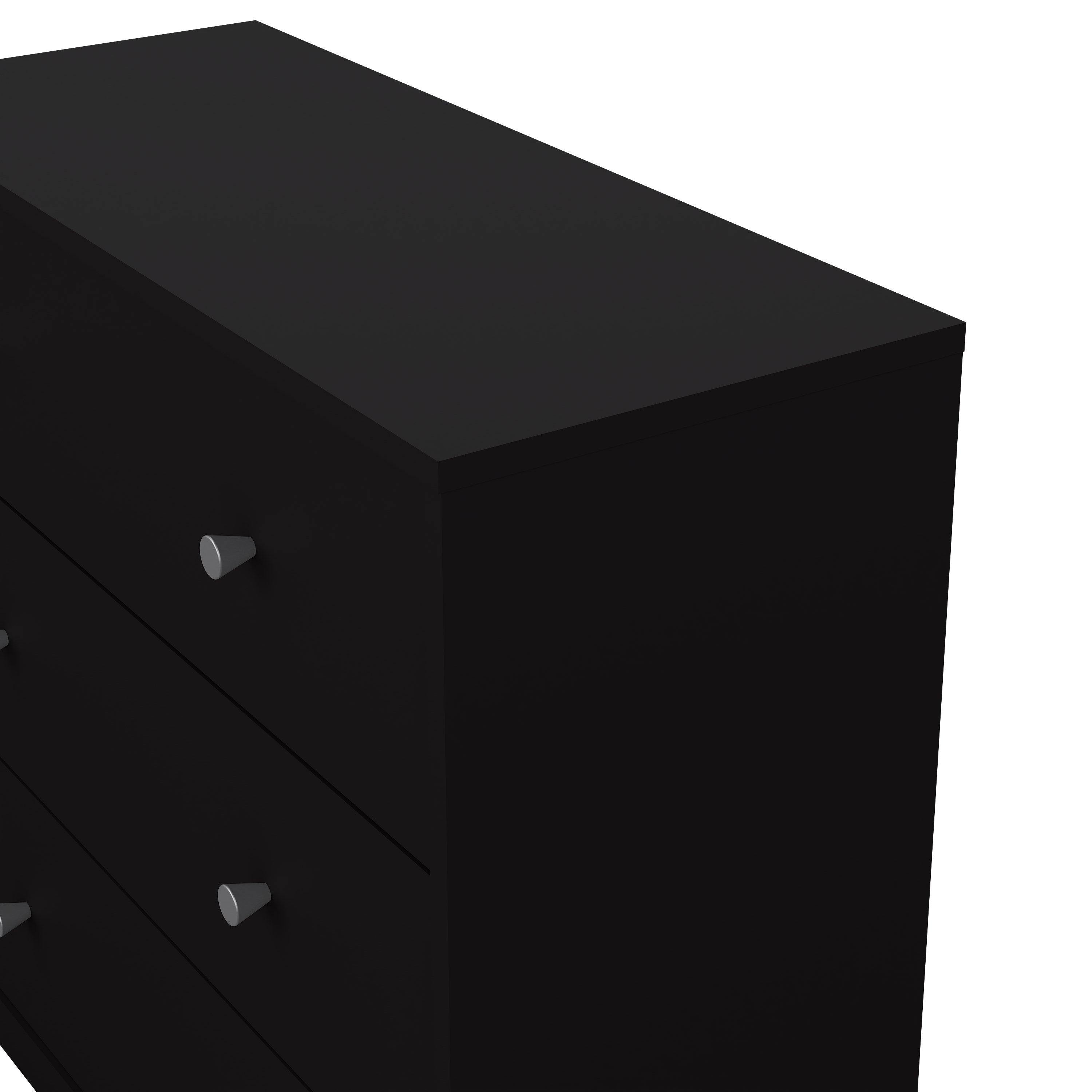 Martha Chest of 3 Drawers in Black