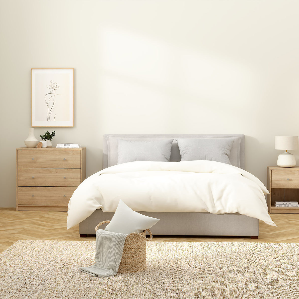 Martha Chest of 3 Drawers in Jackson Hickory Oak