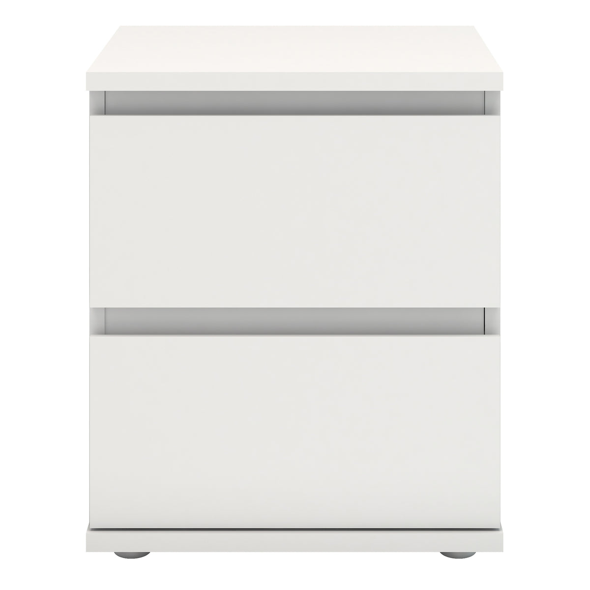 North Bedside 2 Drawer in White