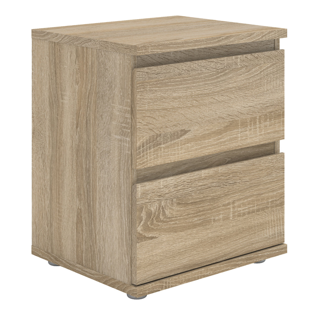 North Bedside 2 Drawer in Oak