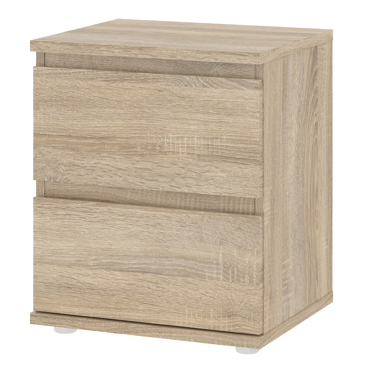 North Bedside 2 Drawer in Oak