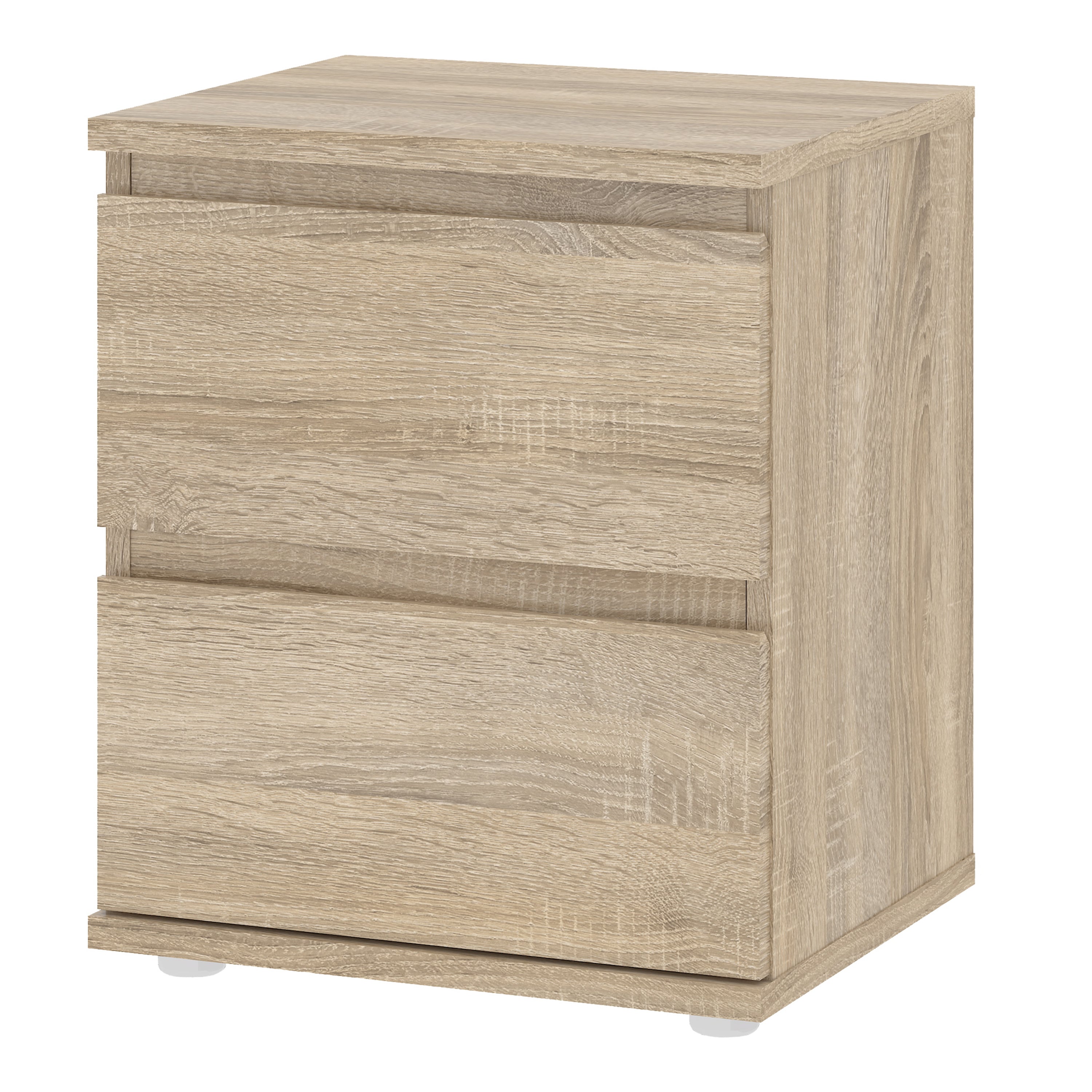 North Bedside 2 Drawer in Oak