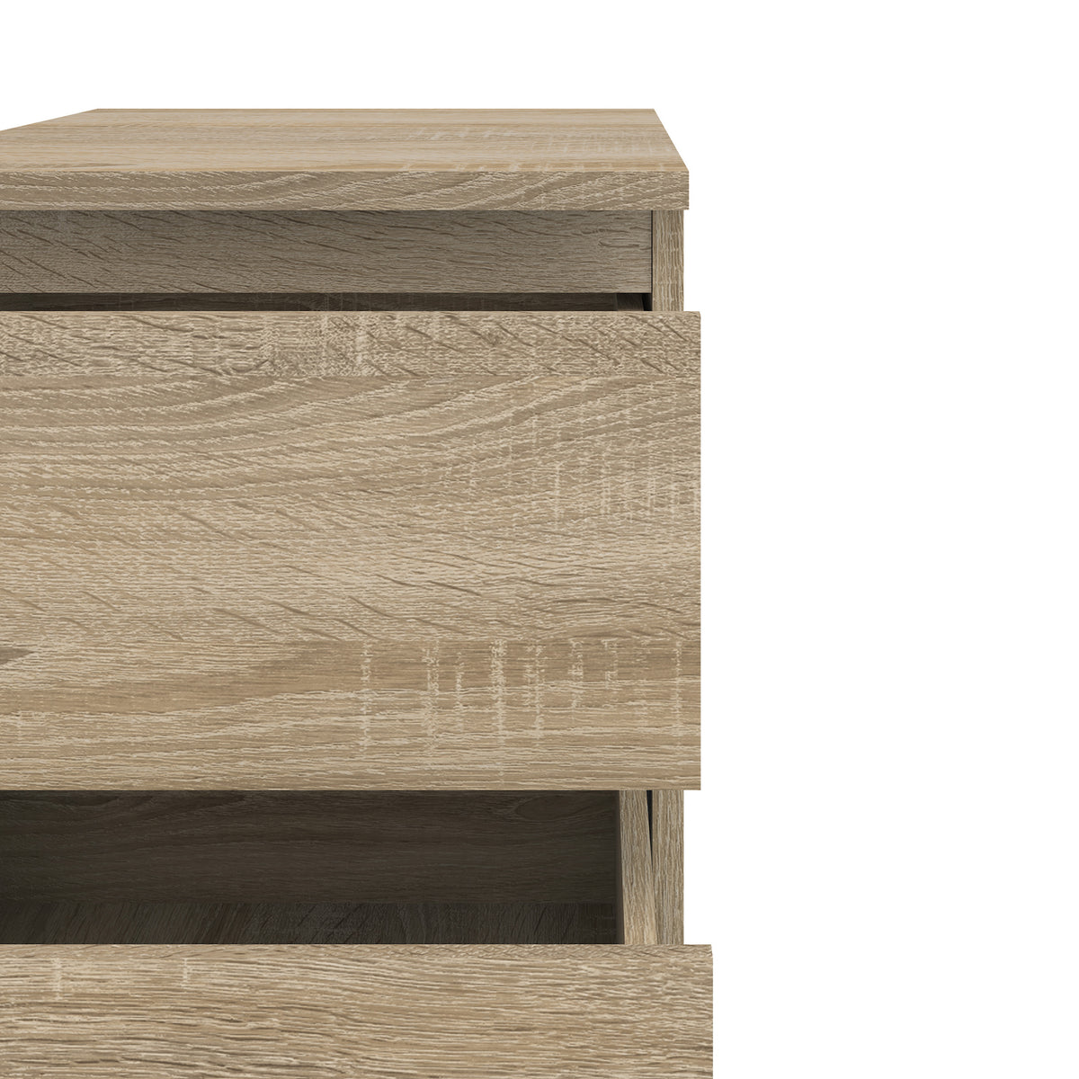 North Bedside 2 Drawer in Oak