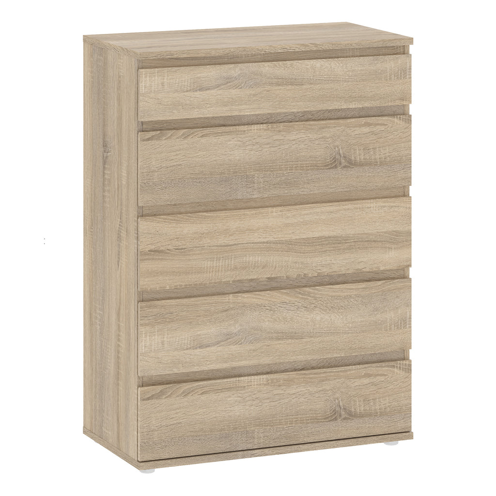 North Chest of 5 Drawers in Oak
