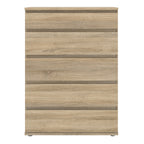 North Chest of 5 Drawers in Oak