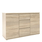 North Sideboard 3 Drawers 2 Doors in Oak
