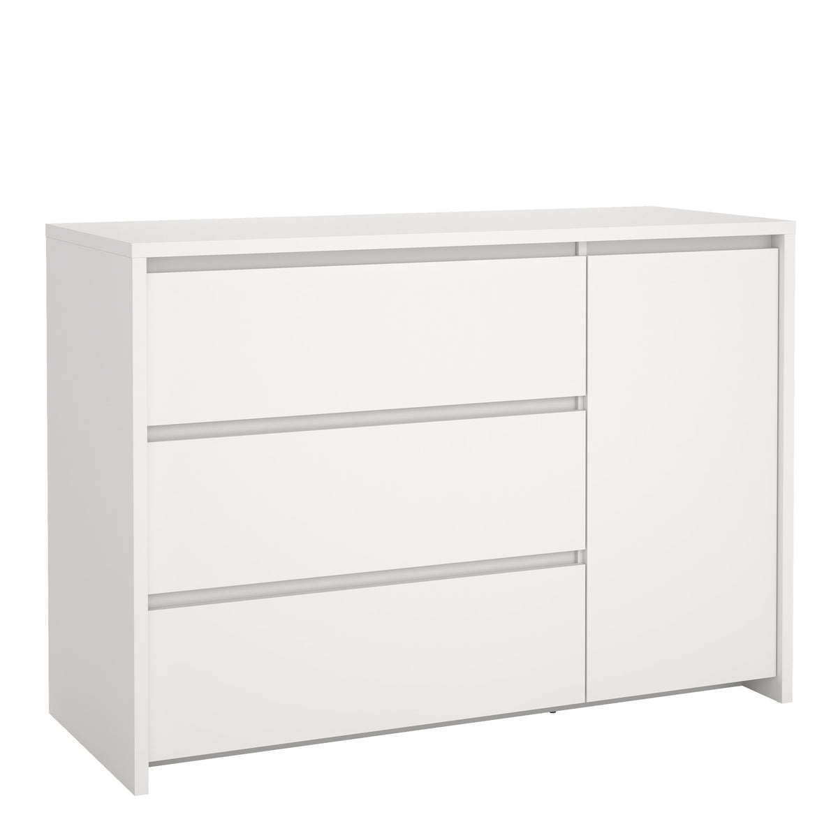 Nessa Sideboard with 1 door and 3 drawers White