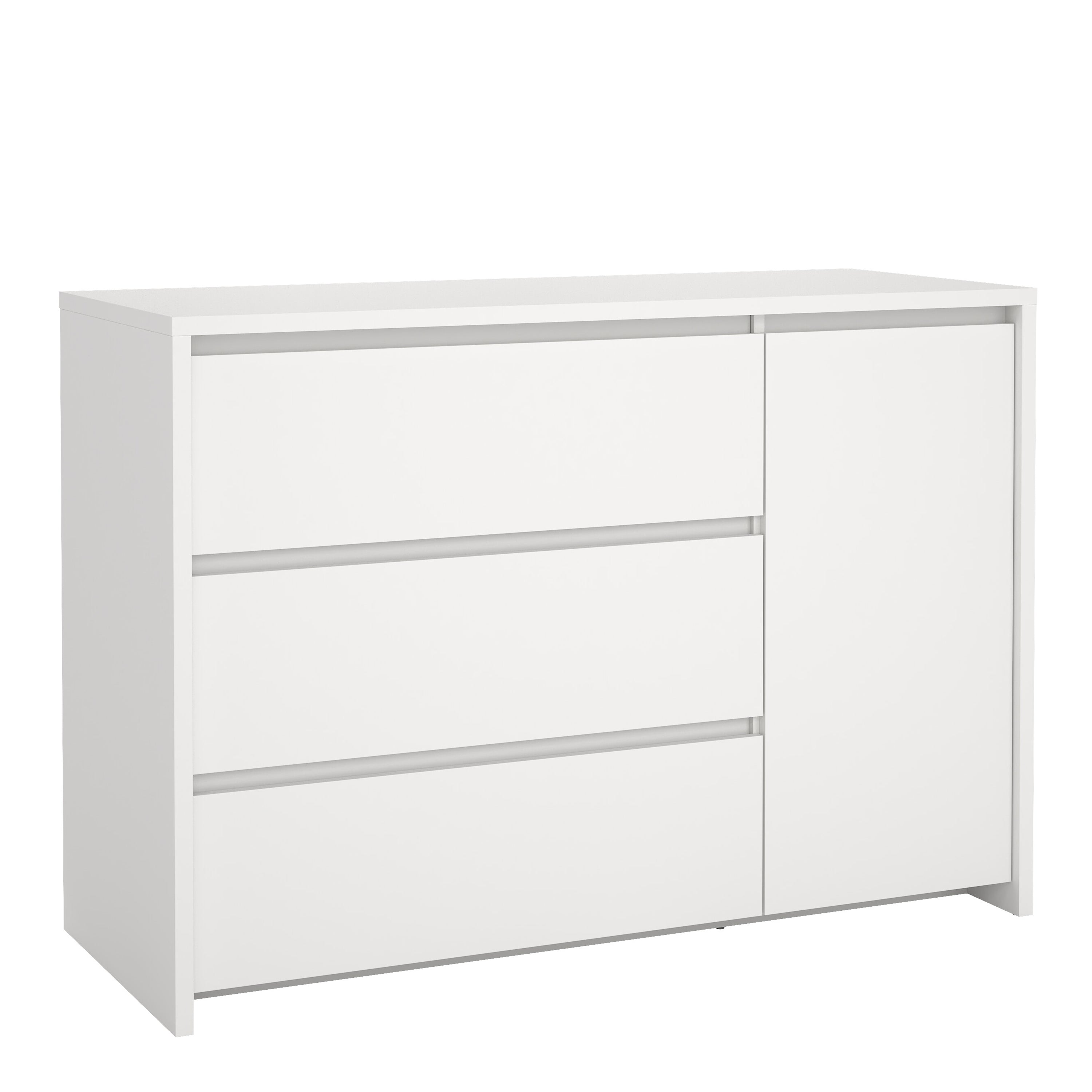 Nessa Sideboard with 1 door and 3 drawers White