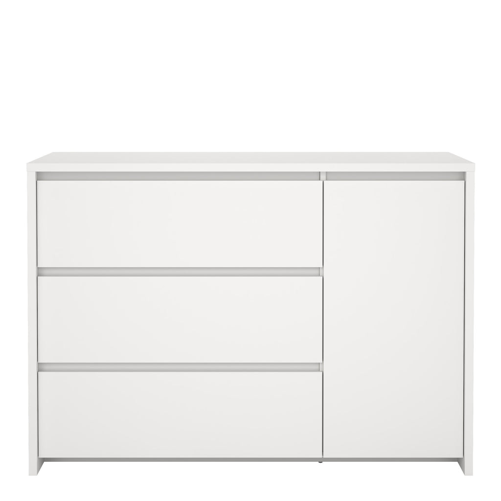 Nessa Sideboard with 1 door and 3 drawers White