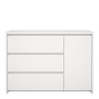 Nessa Sideboard with 1 door and 3 drawers White