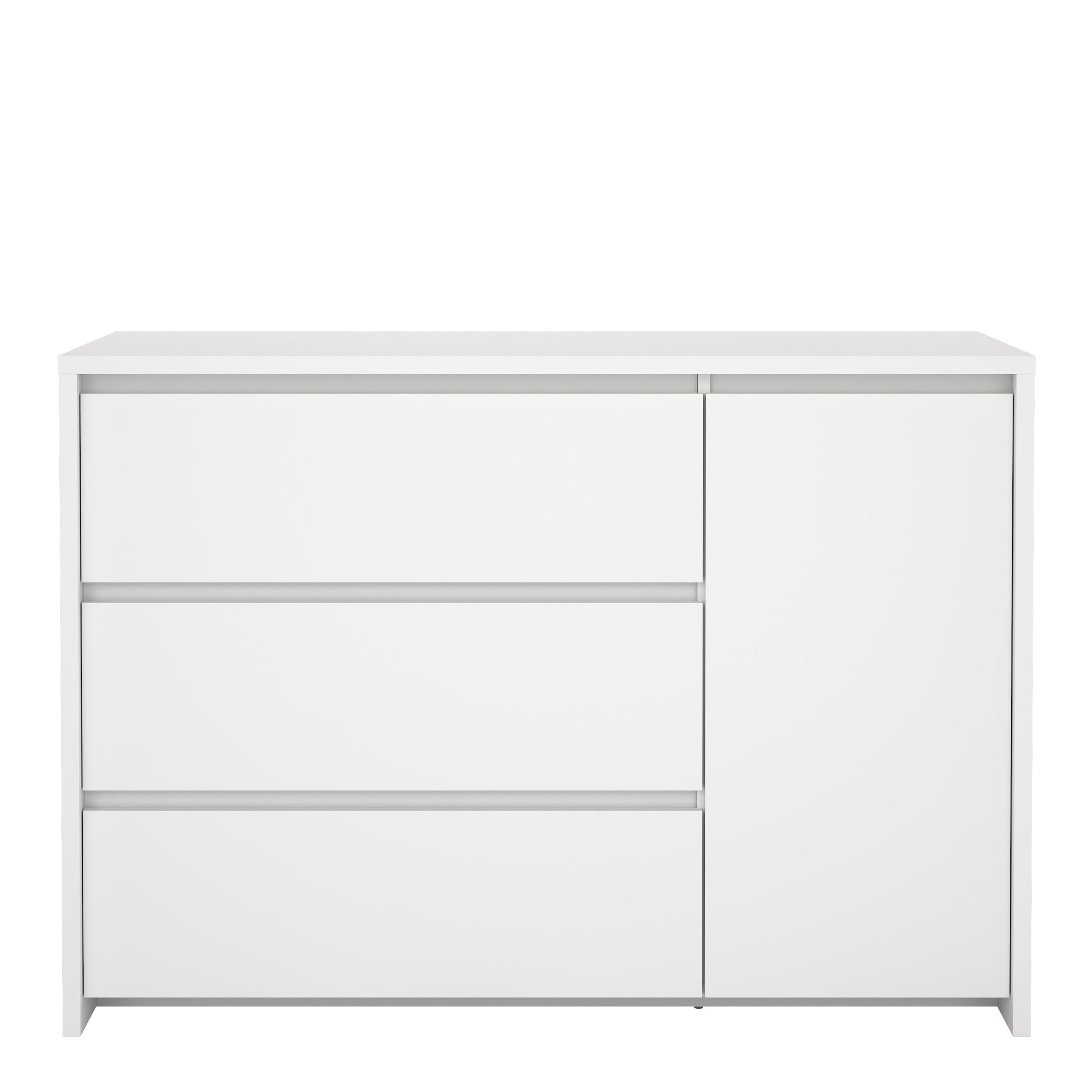 Nessa Sideboard with 1 door and 3 drawers White