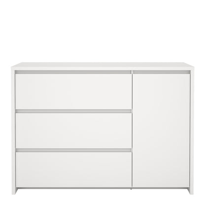 Nessa Sideboard with 1 door and 3 drawers White