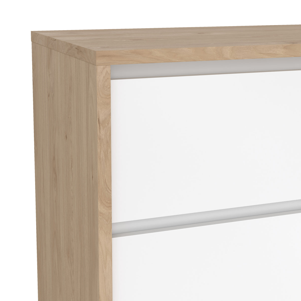 Nessa Sideboard with 1 door and 3 drawers Jackson Hickory White high gloss