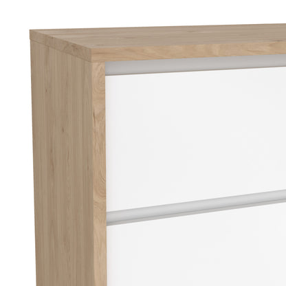 Nessa Sideboard with 1 door and 3 drawers Jackson Hickory White high gloss