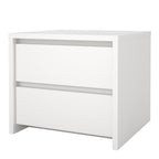 Nessa 2 Drawer Bedside White