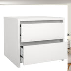 Nessa 2 Drawer Bedside White