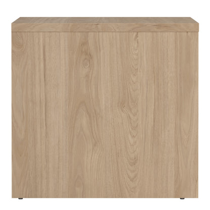 Nessa 2 Drawer Bedside - Jackson Hickory White High Gloss