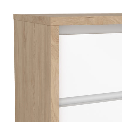 Nessa 2 Drawer Bedside - Jackson Hickory White High Gloss