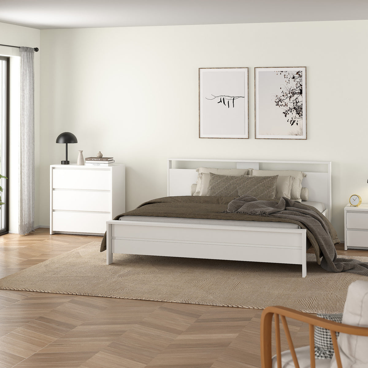 Nessa Chest 3 drawers White