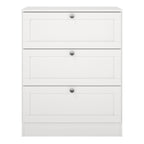 Brande Chest with 3 Frame Drawers in White