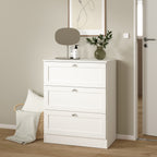 Brande Chest with 3 Frame Drawers in White