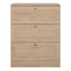 Brande Chest with 3 Frame Drawers in Jackson Hickory