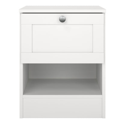 Brande Nightstand with1 Frame Drawer in White