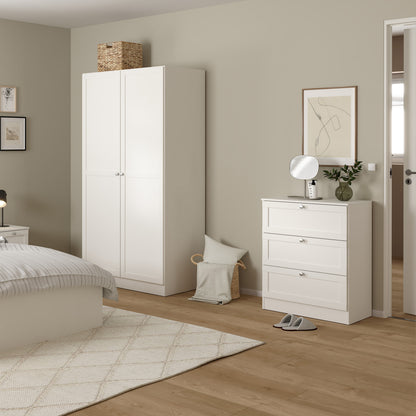 Brande Nightstand with1 Frame Drawer in White