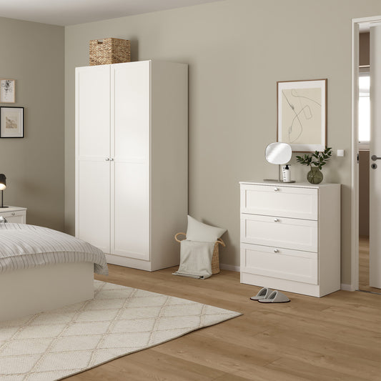 Brande Nightstand with1 Frame Drawer in White