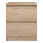 Naia Bedside 2 drawers in Jackson Hickory