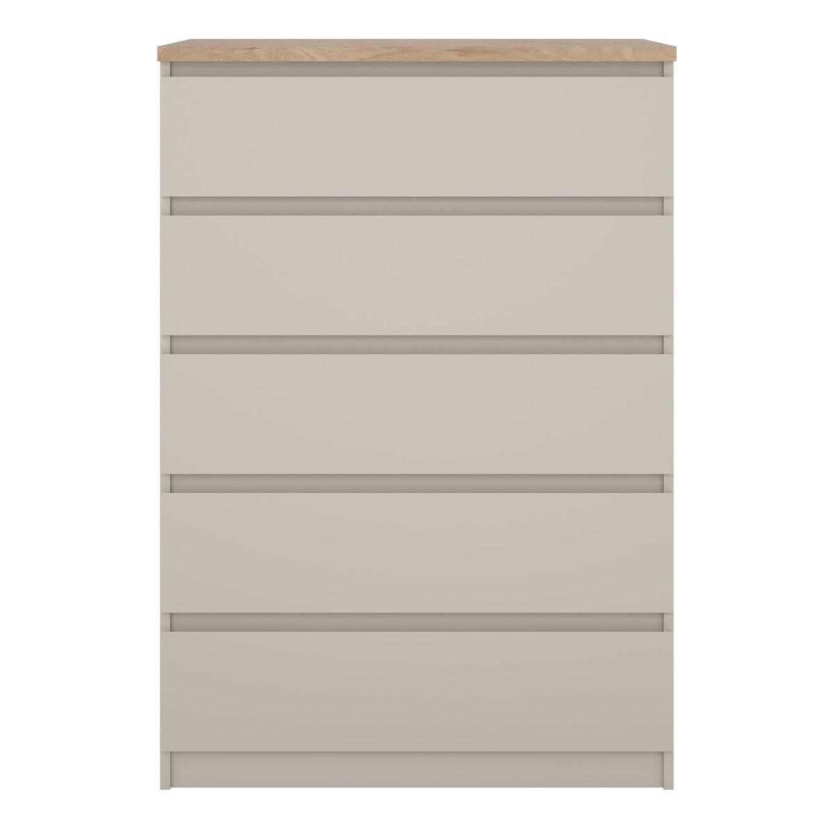 Naia Chest of 5 drawers in Cashmere Jackson Hickory