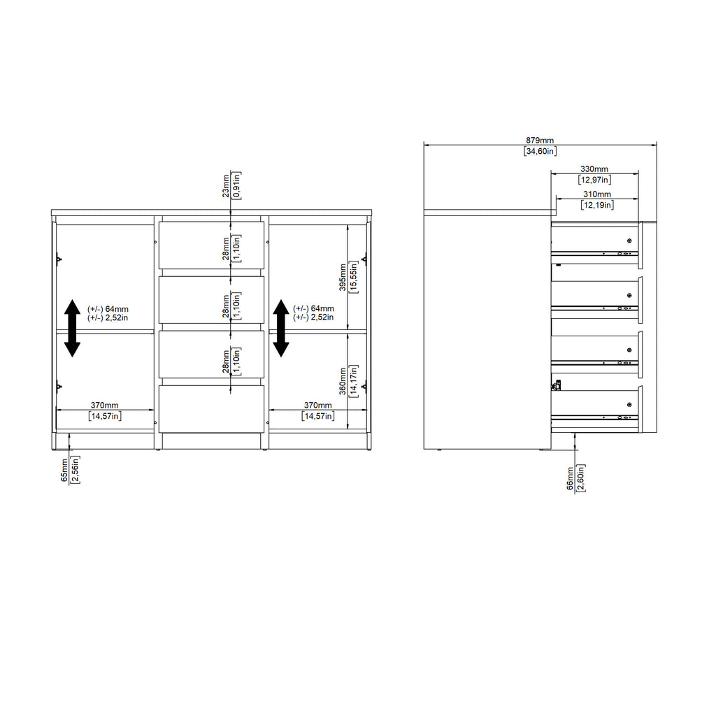 Naia Sideboard in White