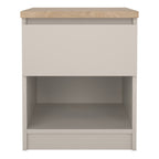 Naia Bedside 1 Drawer 1 Shelf in Cashmere Jackson Hickory