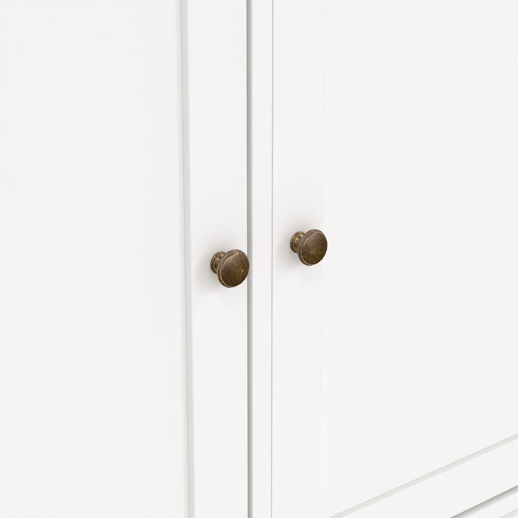 Primrose Sideboard with 3 doors and 3 drawers in White