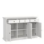 Primrose Sideboard with 3 doors and 3 drawers in White